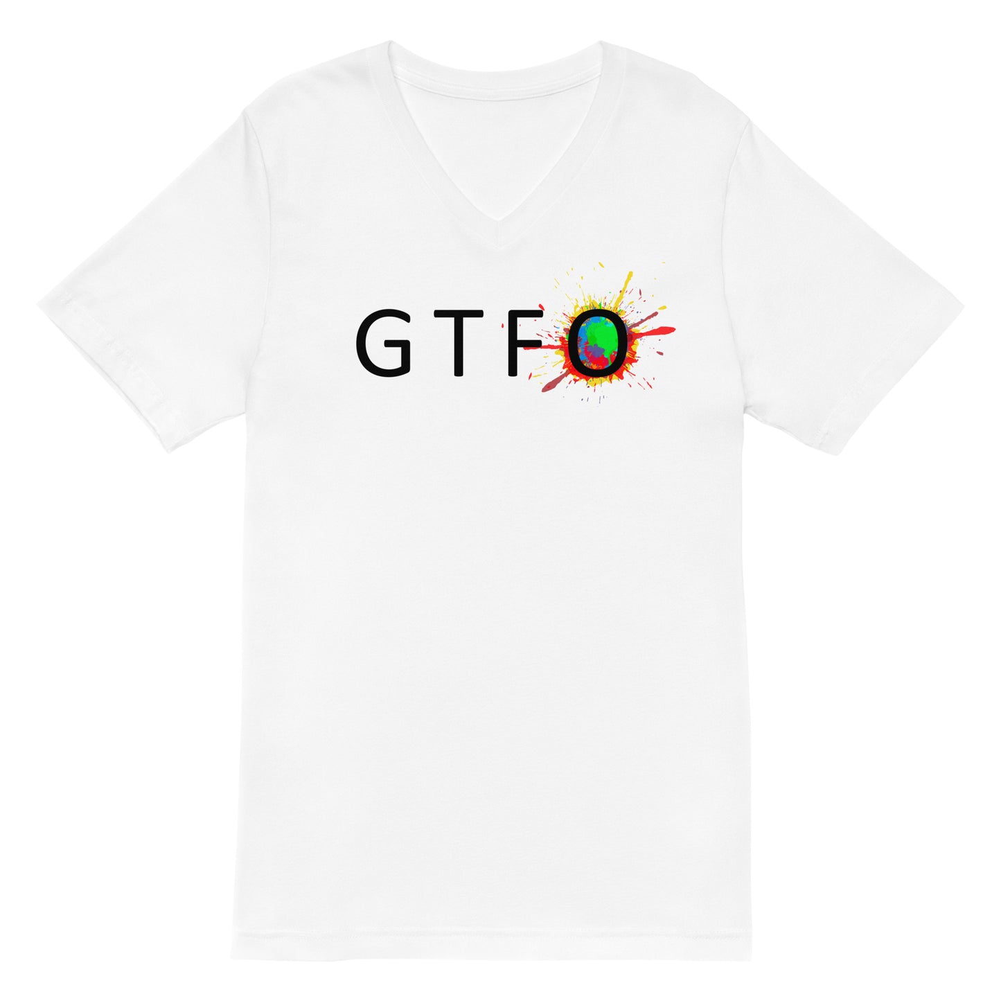 GTFO Unisex Short Sleeve V-Neck T-Shirt